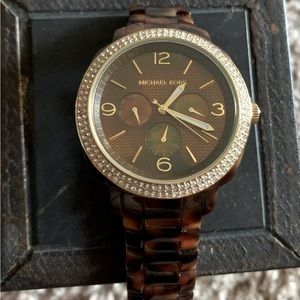 Michael Kors Everest Chronograph Tortoise Ladies Watch